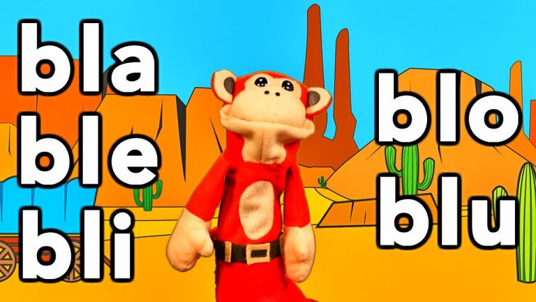 Silabas bla ble bli blo blu - El Mono Sílabo - Videos Infantiles - Educación para Niños #