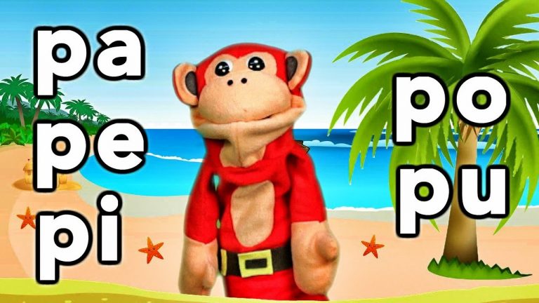 Sílabas pa pe pi po pu - El Mono Sílabo - Videos Infantiles - Educación para Niños #